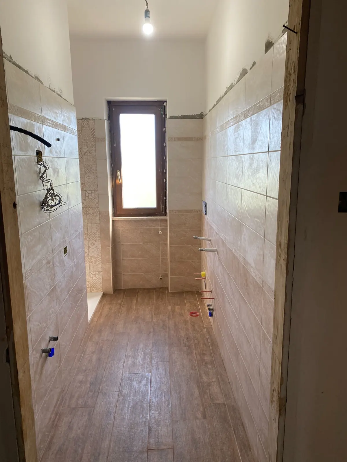 Predisposizione degli impianti idraulici in bagno